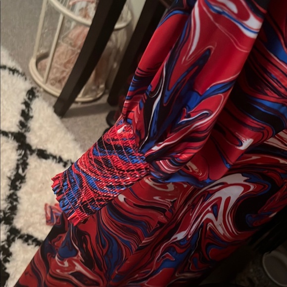 Elegant Multicolor Swirl Dress - Picture 5 of 10